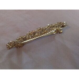 Vintage Crystal Rhinestone Hair Barrette Clip